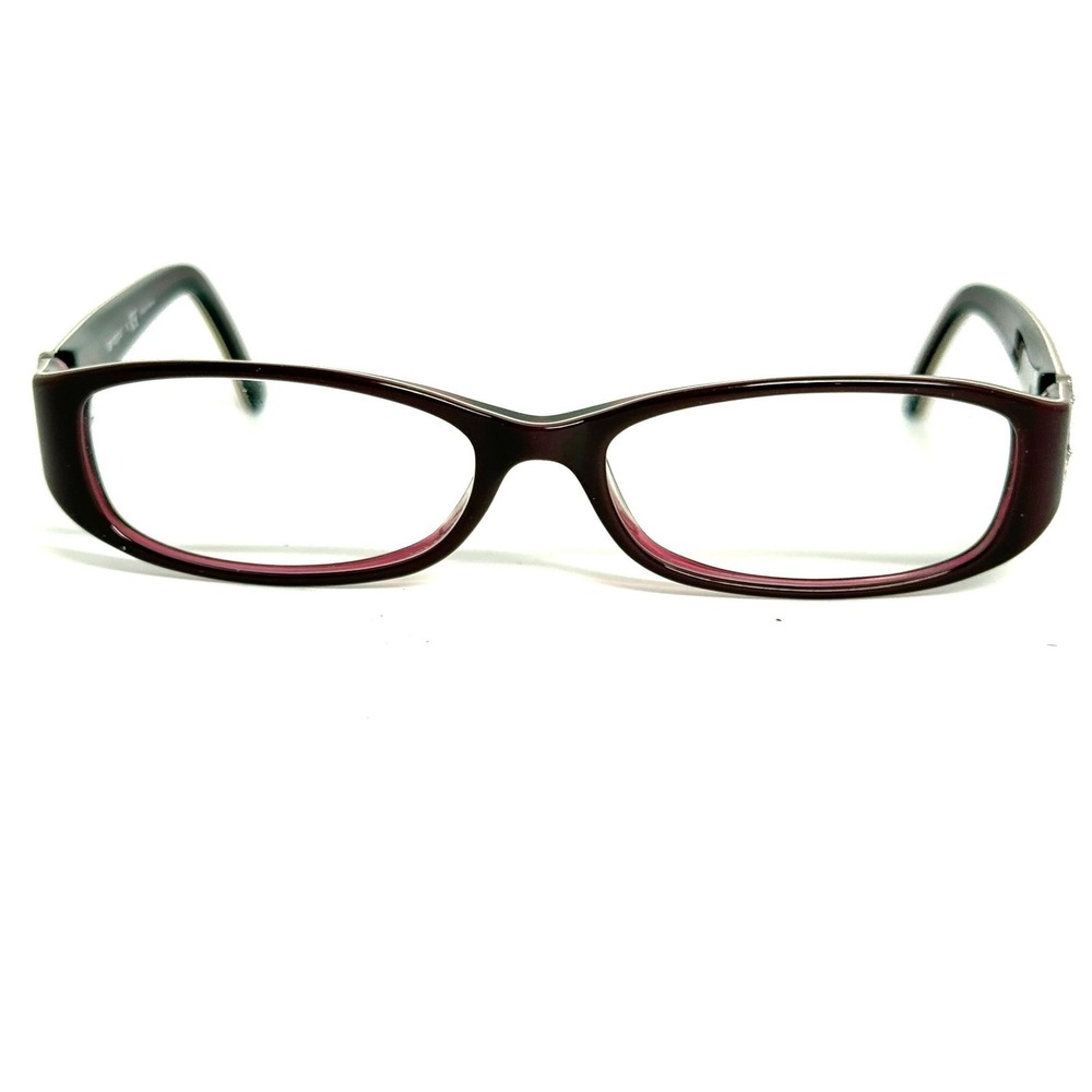 Vogue VO2535-B Burgundy Rectangular Eyeglasses Crystal Heart Detail 52-15-130